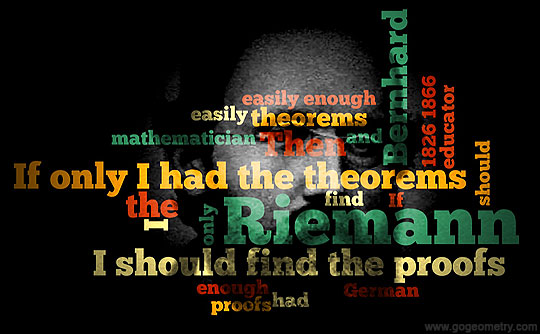 Riemann Quote and Word Cloud