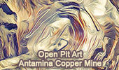 Open Pit Art, Antamina Copper Mine