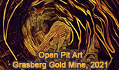 Open Pit Art, Grasberg Gold Copper Mine