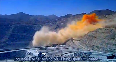 Toquepala Mine in Tacna, Peru: Mining and Blasting at the Open Pit - Video