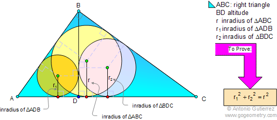 Geometry problem: Right triangle, altitude