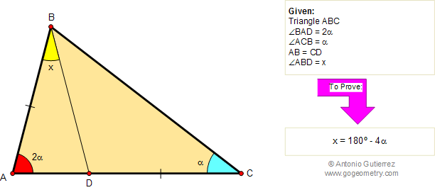 Geometry Problem 106, Angles, Triangle, ELearning