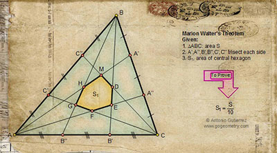 Jigsaw Puzzle: Marion Walter's Theorem. 32 Quadrilateral Pieces