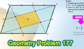 Elearning 177: Parallelogram with midpoints, Area
