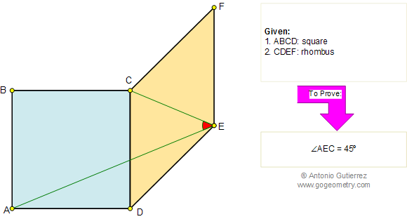 Rhombus, Square, Diagonals, Angle