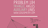 Typography of problem 184: Triangle, Angle