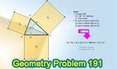 Geometry Problem 191 about triangle and squares