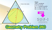 Elearning 260: Problem about equilateral triangle