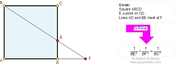 Geometry problem: Square, Triangle