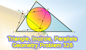 Triangle, Incircle, Parallel, Midpoint