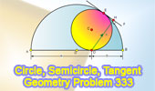 Circle and Inscribed Semicircle