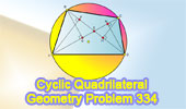 Problem 334 Cyclic Quadrilateral, Perpendiculars to Diagonals