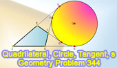 Quadrilateral, Circle, Tangent