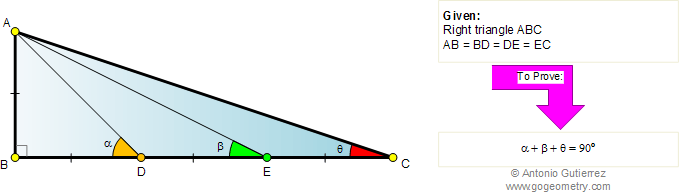Right triangle, congruence, angles