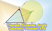 Triangle, Excenter, Internal and External angle bisector,