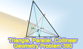 Triangle, Parallel, Collinear points