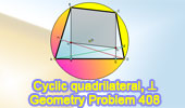 Cyclic quadrilateral, Perpendicular, Parallelogram, Congruence