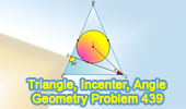 Circle, Angle, Incenter, Isosceles triangle