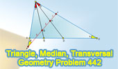 Triangle, Median, Transversal