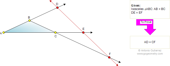 Isosceles triangle, Midpoint