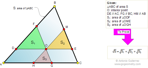 Triangle, area, similarity, parallel