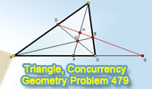Triangle COncurrency, Transversal, Proportion