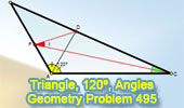 Triangle with 120 degrees