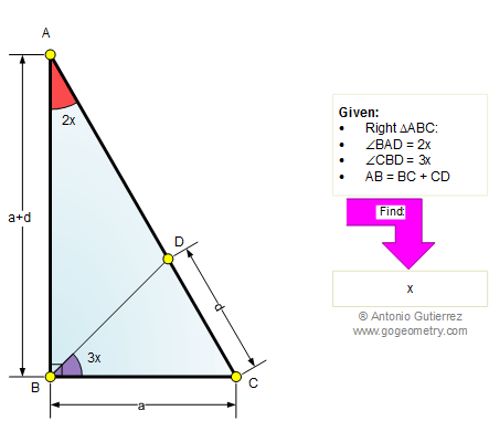 Right triangle angles