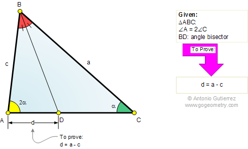 Triangle, Double Angle, Angle Bisector