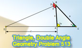 Problema de Geometría Triangle with double angle
