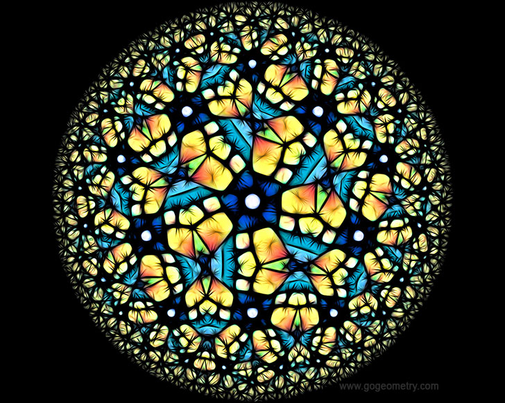 Kaleidoscope of Geometry Problem 514 based on Poincare Disk Model