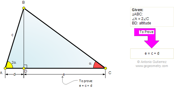 Triangle, Double Angle, Altitude