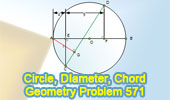 Online Math: Problema de Geometría 571, Circle
