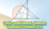 Cyclic quadrilateral, angle bisector, measurement