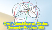Cyclic quadrilateral, Circumcenter, Concurrency