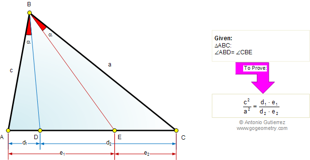 Geometry problem about triangle, isogonal, metric relation, similarity