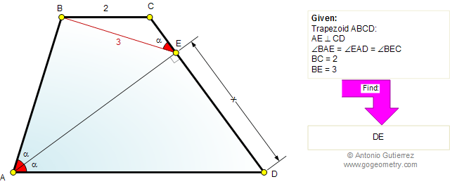 Trapezoid, Metric Relation
