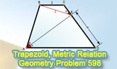 Trapezoid, Perpendicular, Metric Relation