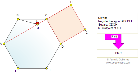 Regular Hexagon, Square, Angle