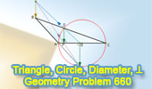 Triangle, Circle, Diameter, Perpendicular
