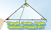 Geometry problem: Triangle, Angles, Congruence