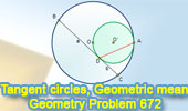 Tangent Circles, Geometric Mean