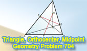 Orthocenter, triangle, midpoint, perpendicular