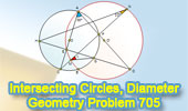 Intersecting Circles, Diameter