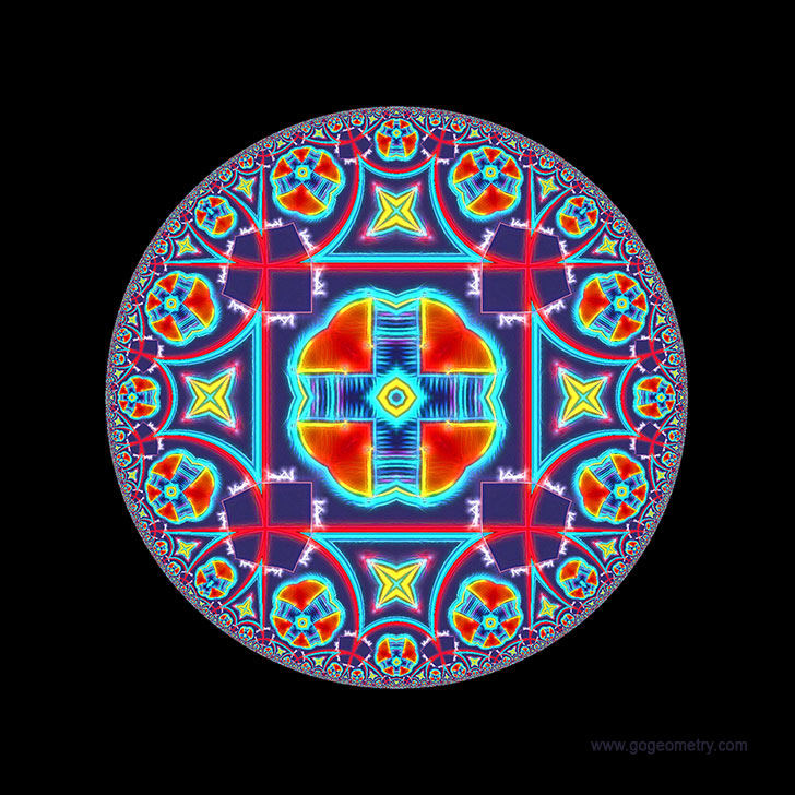Cyclic quadrilateral, Hyperbolic Kaleidoscope