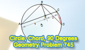 Circle, Chord, Congruence, 90 Degrees