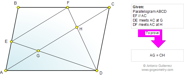 Parallelogram, Diagonal, Parallel, Congruence, Plane Geometry