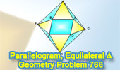 Parallelogram with wquilateral triangles