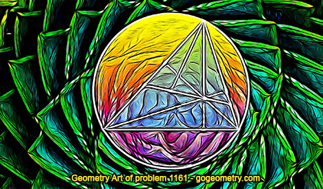 Geometric Art: Geometry Problem 1161, Triangle, Circle