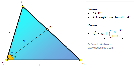 Geometry Problem 1178: Triangle, Internal Angle Bisector, Metric Relations